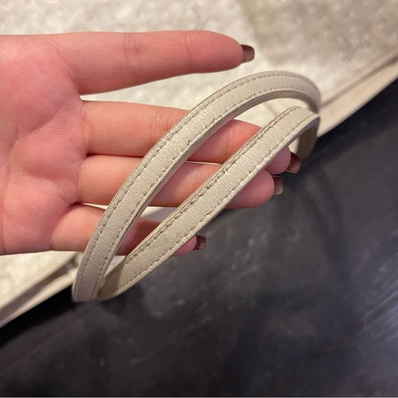 Goyard Large White Chevron Saint Louis GM canvas shoulder Tote bag with Pouch - Picture 9 of 9